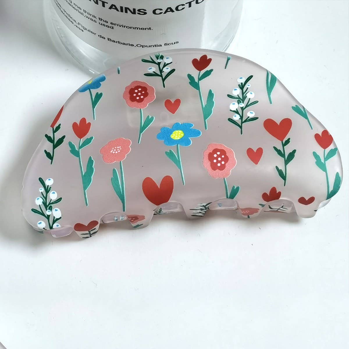 CWAHA1316_FROSTED FLOWER SERIES HAIR CLAW CLIP