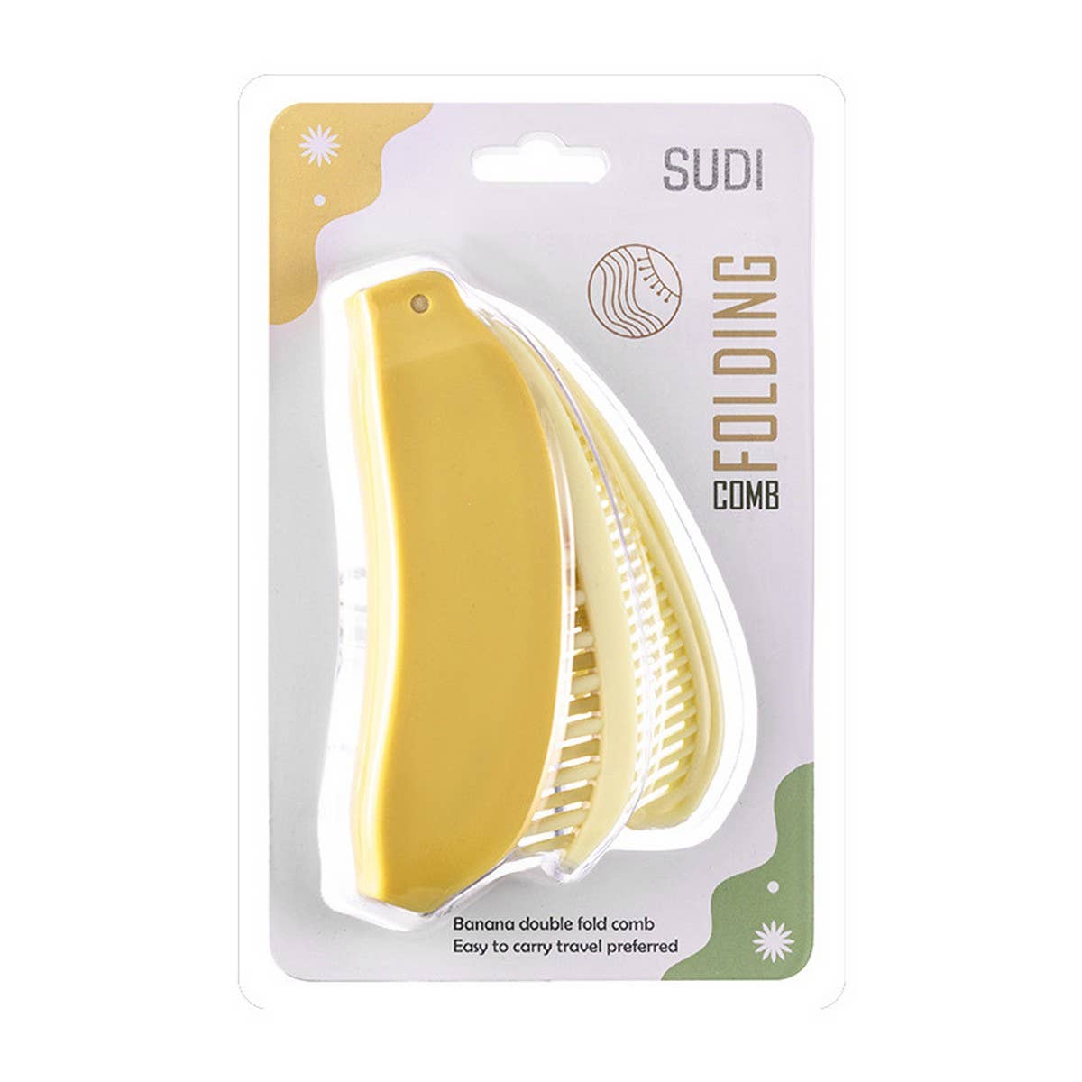 CWAHA3175_PORTABLE COARSE AND FINE TEETH FOLDING HAIR COMB