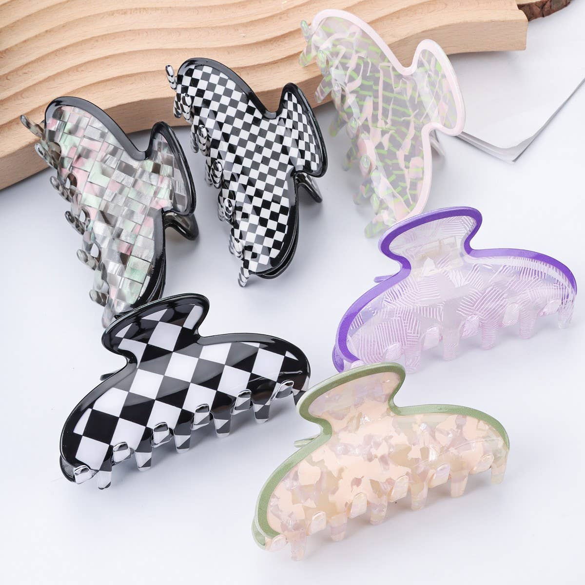 CWAHA1394_FASHION SWEET LARGE  HAIR CLAW CLIP