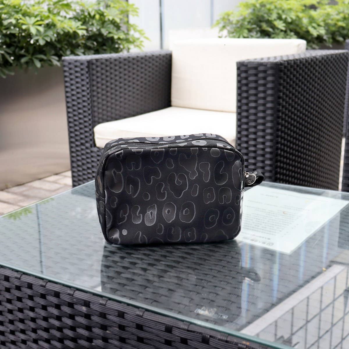 LEOPARD PRINT WATERPROOF LARGE CAPACITY MAKEUP BAG_CWAB1415