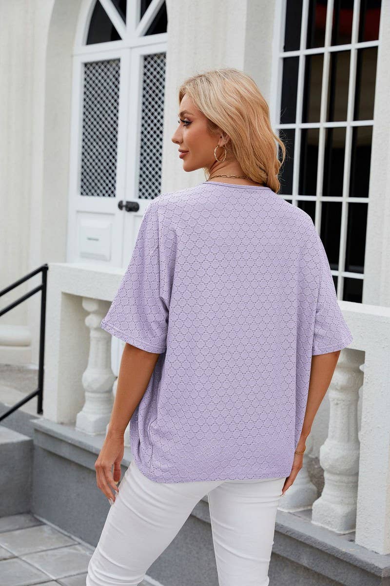 CWOCAS0023_Open Front Short Sleeve Knit Top