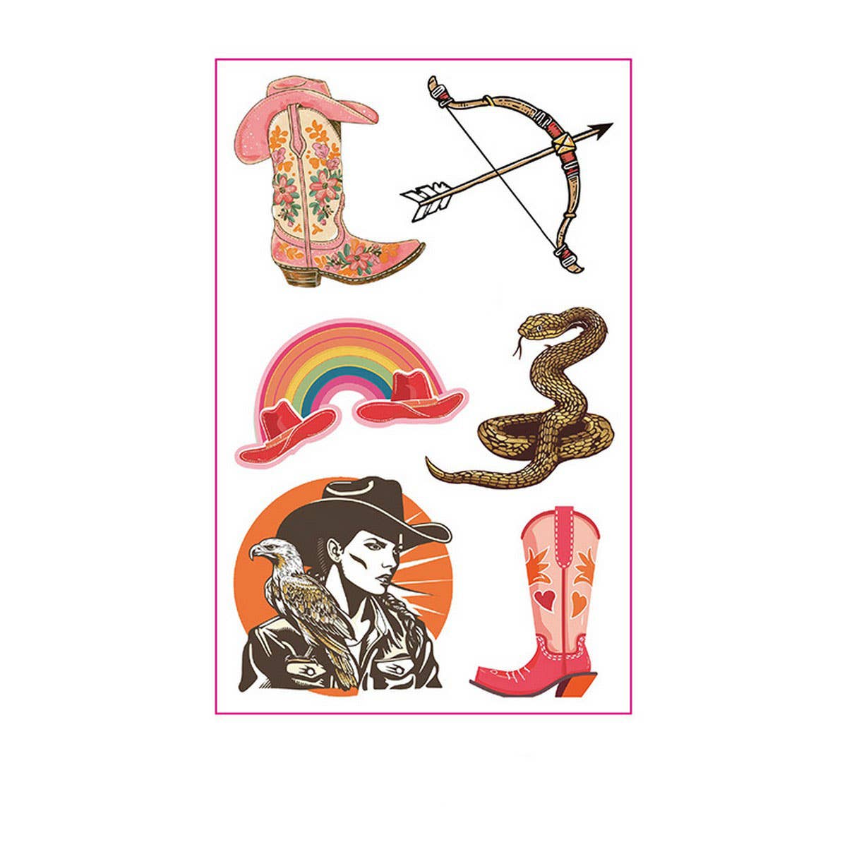 Cute Pink Western Tattoos ? Bachelorette Party