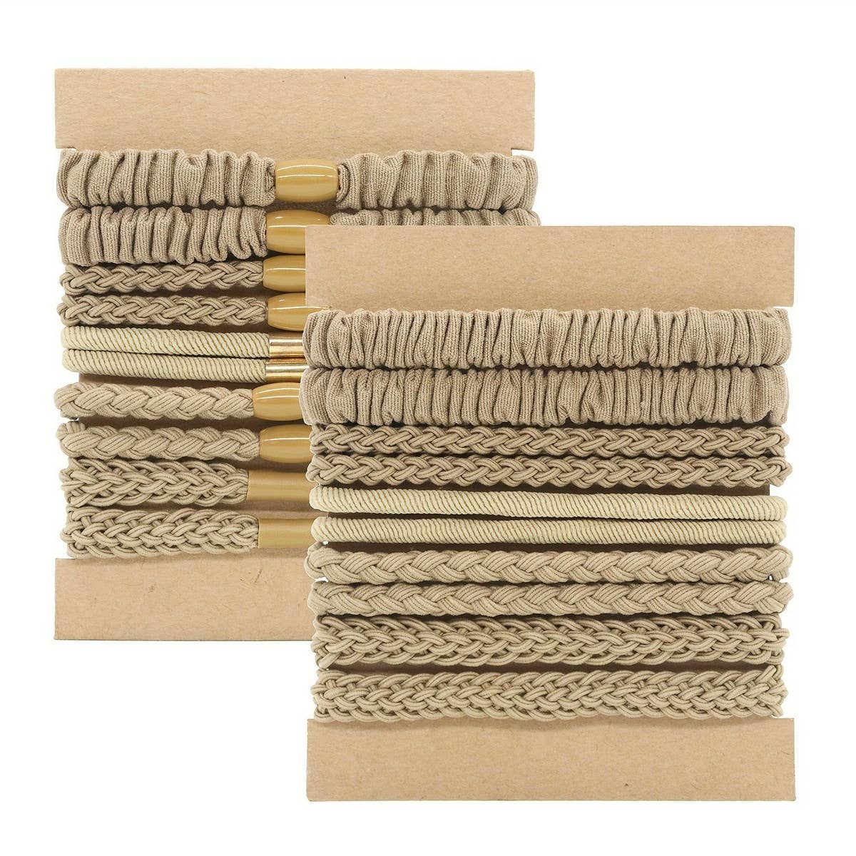 HIGH ELASTIC PONYTAIL CARD SET HAIR RING