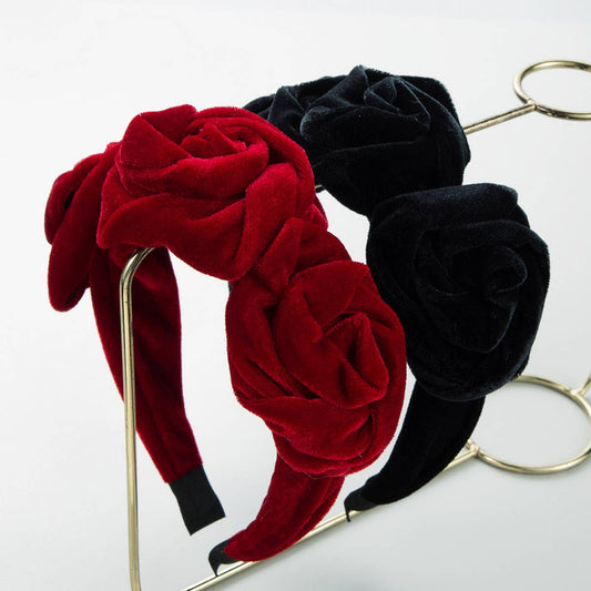 FASHIONABLE MULTI-LAYERED FLOWER HEADBAND_CWAHA1787