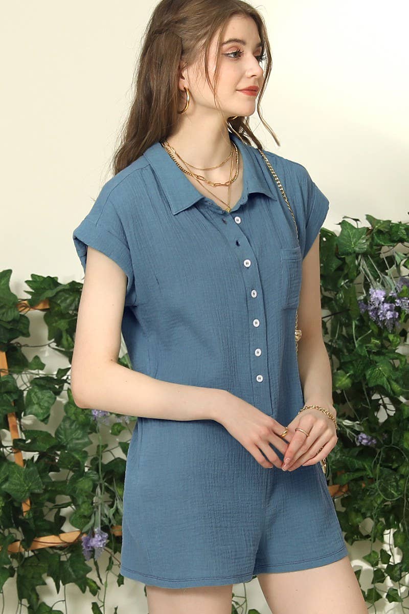 CWSJS227_JOHNNY COLLARS BUTTON CLOSER JUMPSUIT ROMPER