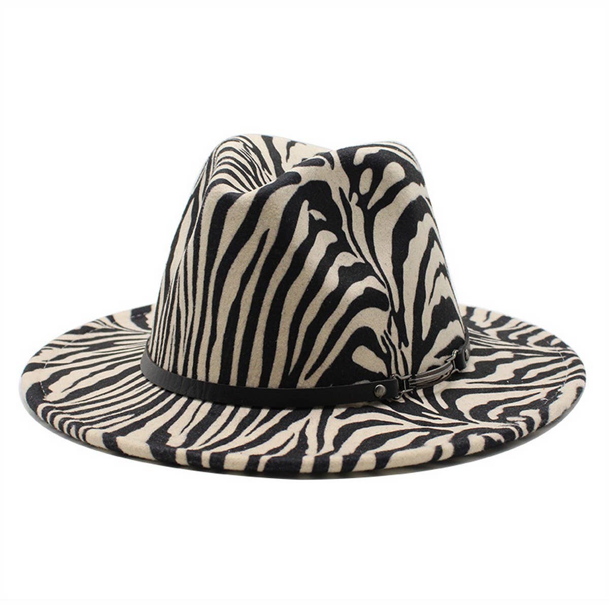 FASHION STRIPED WOOLEN HAT JAZZ HAT FELT HAT_CWAH2566
