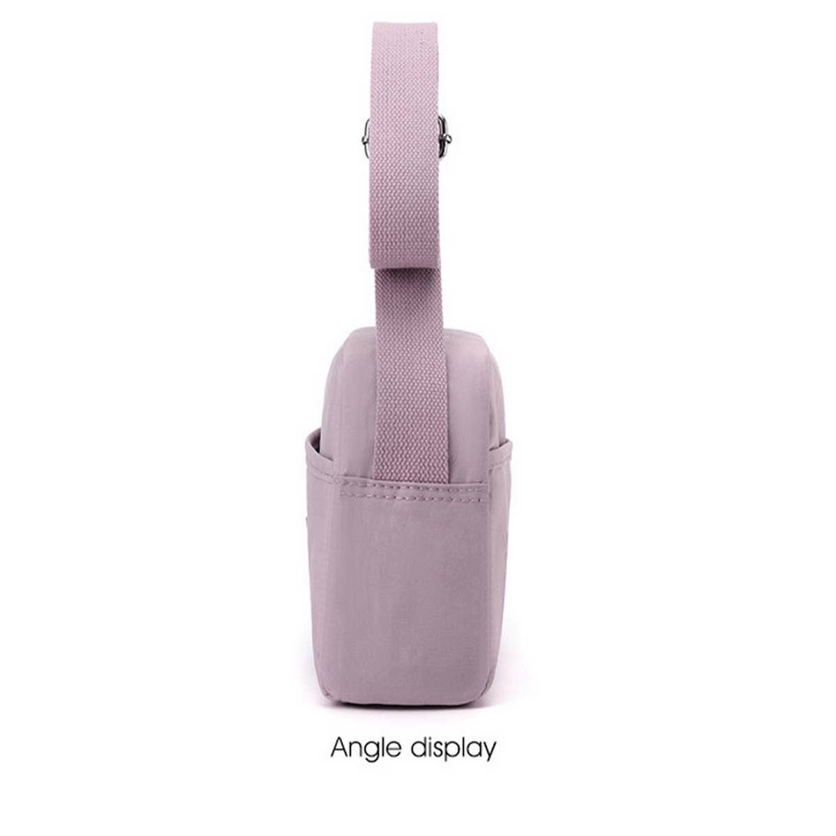 LIGHTWEIGHT SOLID NYLON CROSSBODY SHOULDER BAG