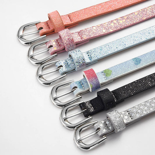 CWABE0880_VERSATILE PERSONALIZED SEQUINED PIN BUCKLE BELT