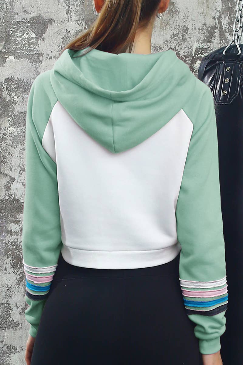 CWOHOL424_Basic Lightweight Pullover Cropped Hoodie