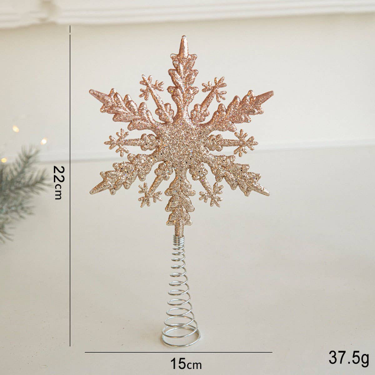 Glitter Reindeer House Christmas Tree Ornament