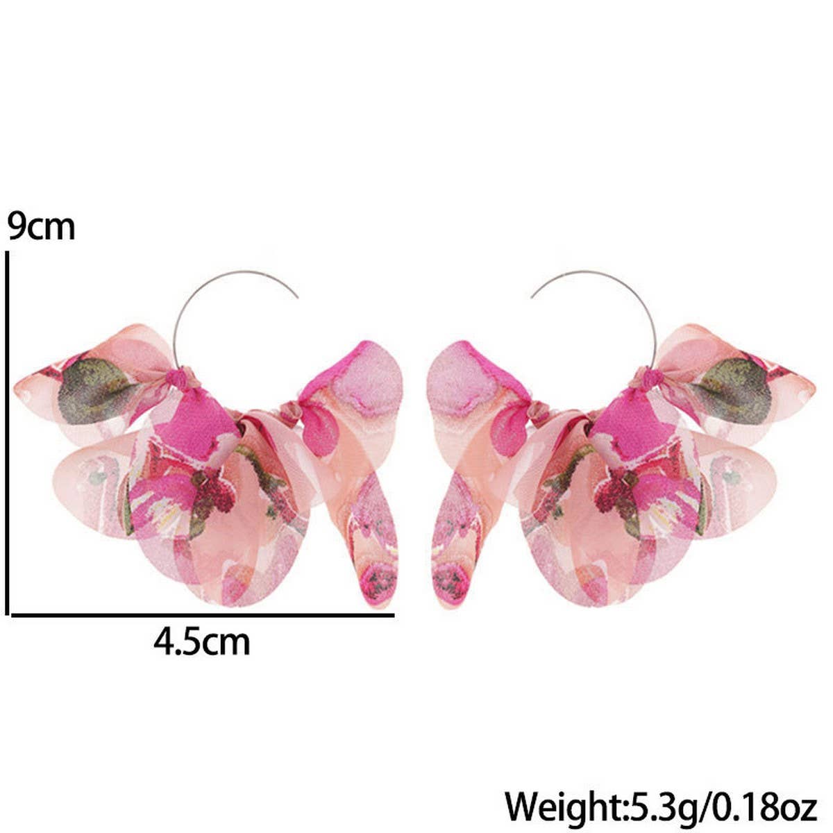 Fabric Tassel Earrings ??Handmade Statement Drop_CWMM6160