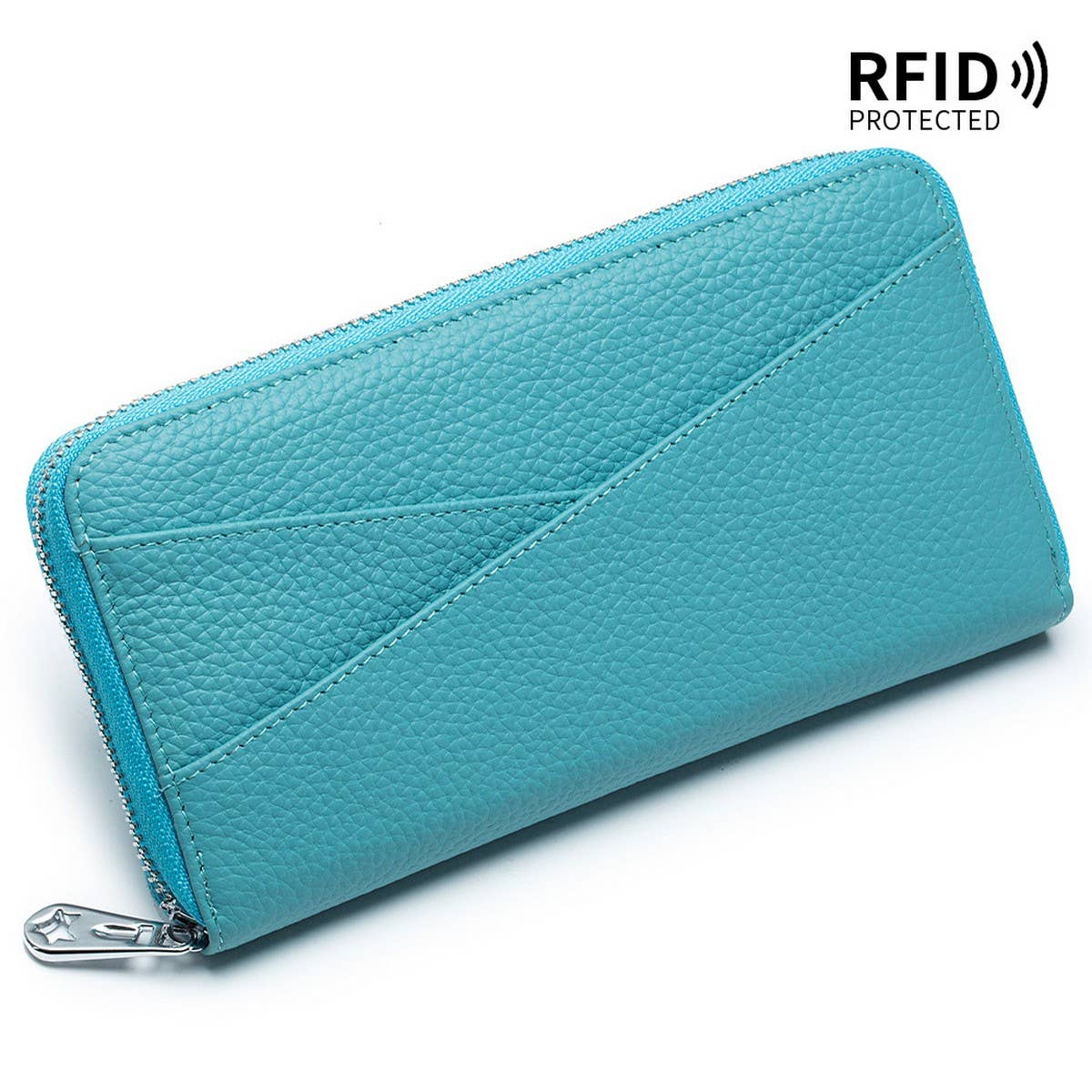 TOP LAYER COWHIDE ACCORDION CARD HOLDER WALLET_CWAB3707
