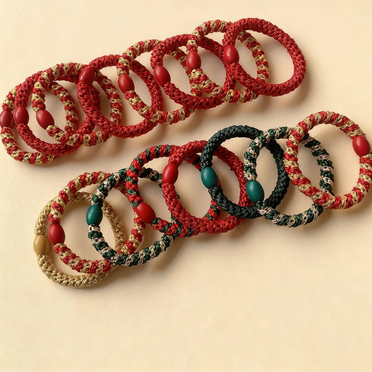 CWAHA07719_CHRISTMAS ELEGANT HIGH ELASTIC HAIR TIE BAND