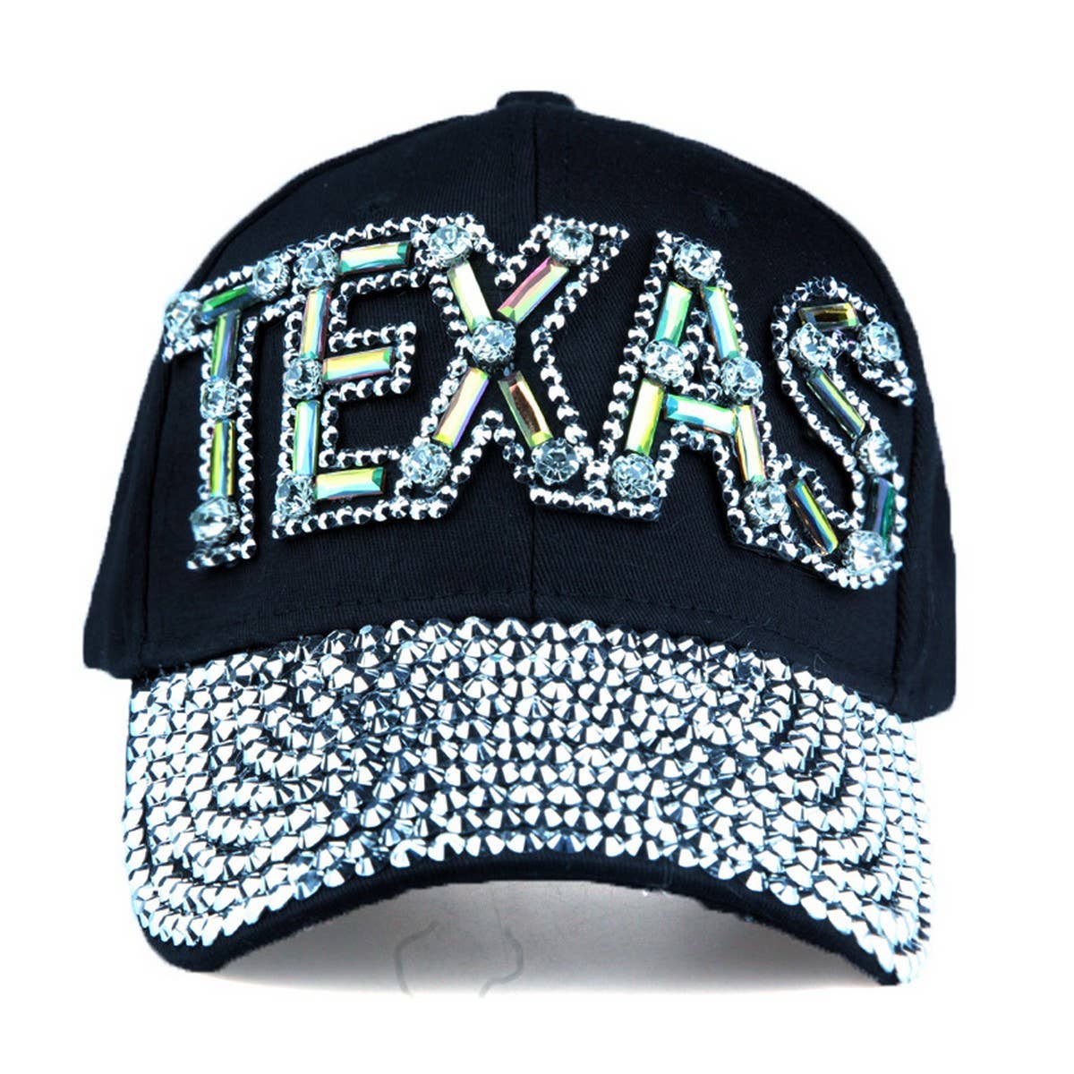 Texas Letter Rhinestone Baseball Cap Sun Hat_CWAH1077