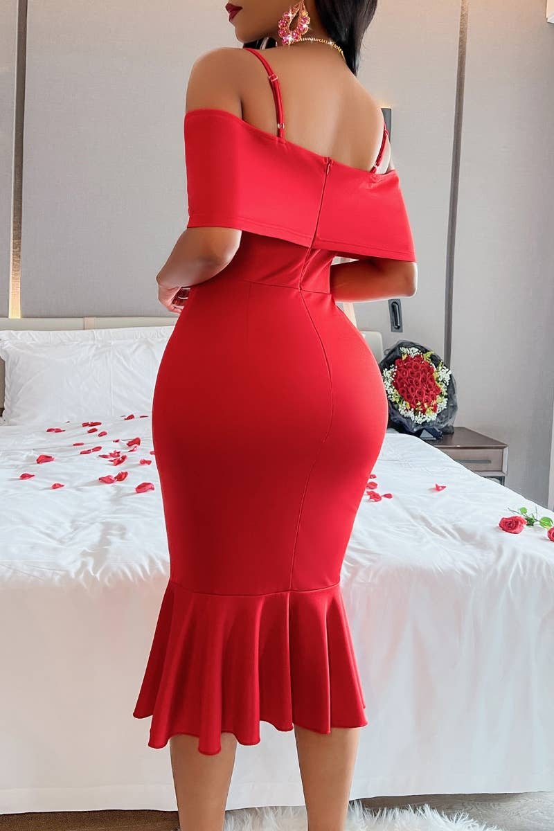 CWDHL0572_SUMMER SLEEVELESS HALTER DRESS WITH HIP WRAP