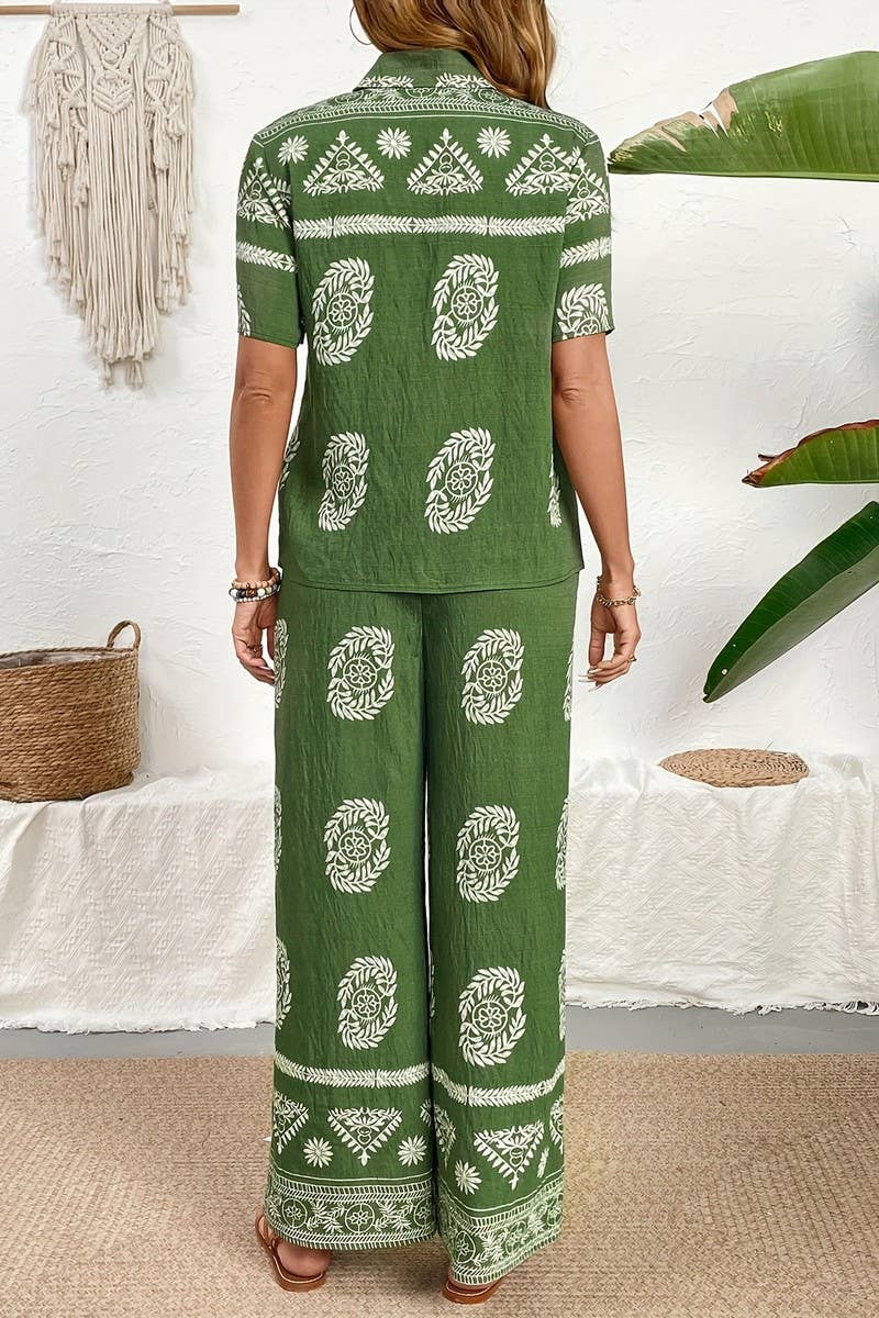 CWSTB2161_LIGHTWEIGHT PRINTED SHIRT & WIDE-LEG PANTS SET