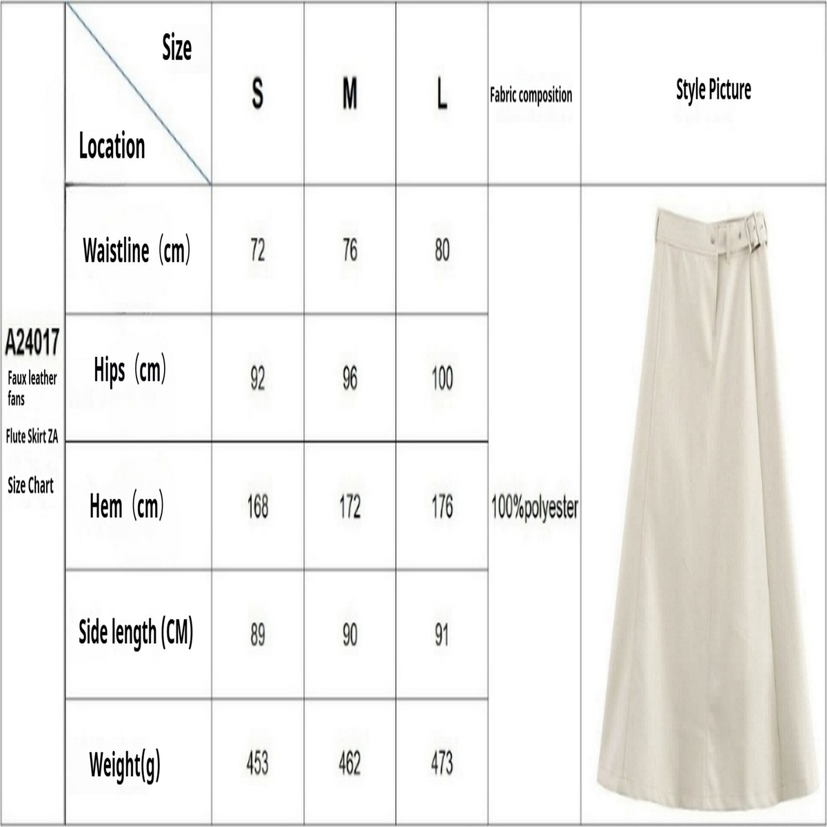 Casual Faux Leather Midi Skirt, Trendy French Look_CWDSD8354