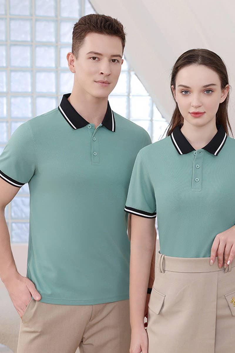 CWTBLS02423_CUSTOM COLLARED POLO WORK SHIRT