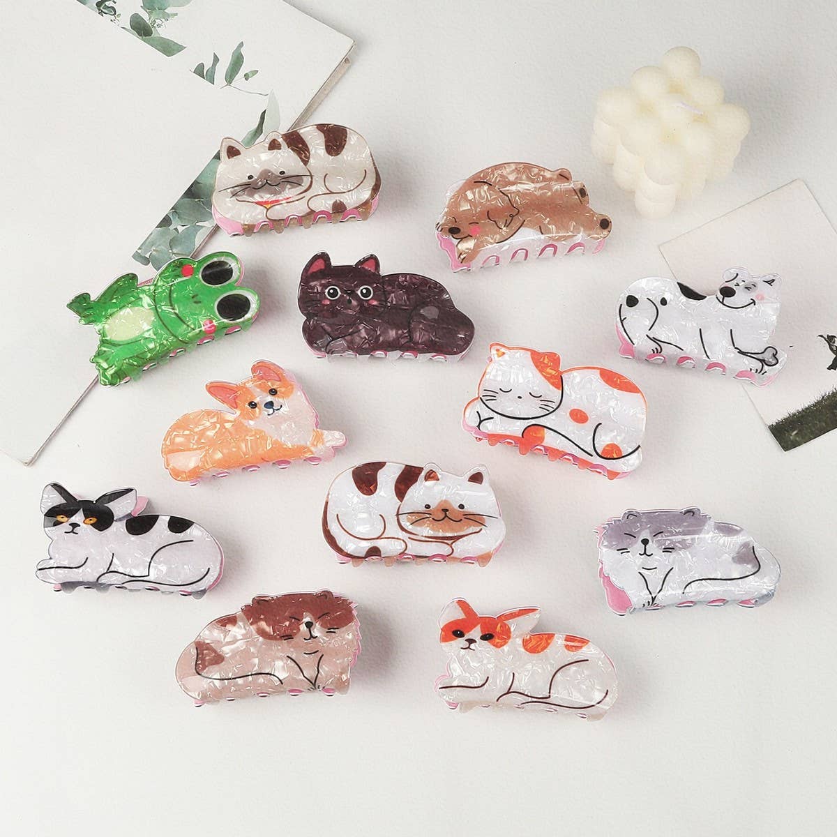 CWAHA1315_CUTE ANIMAL SERIES HAIR CLAW CLIP