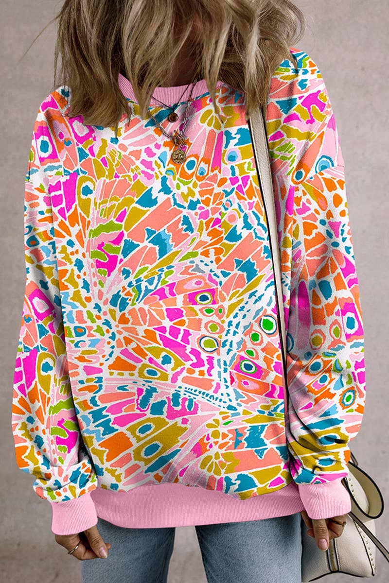 ABSTRACT PRINT INDIVIDUAL DESIGN SENSE HOODIE