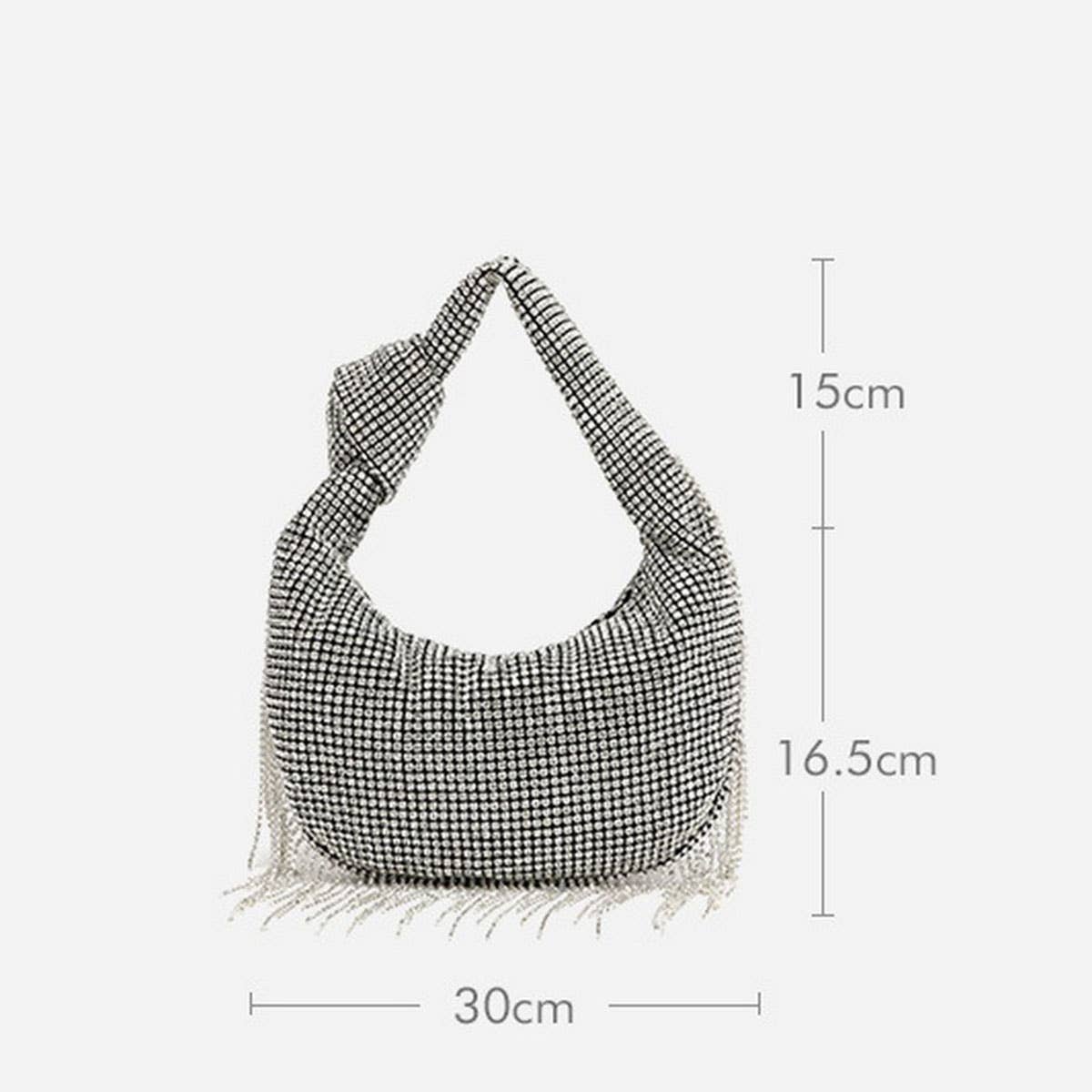 FASHIONABLE TASSEL HIGH-END RHINESTONE EVENING BAG_CWAB3608