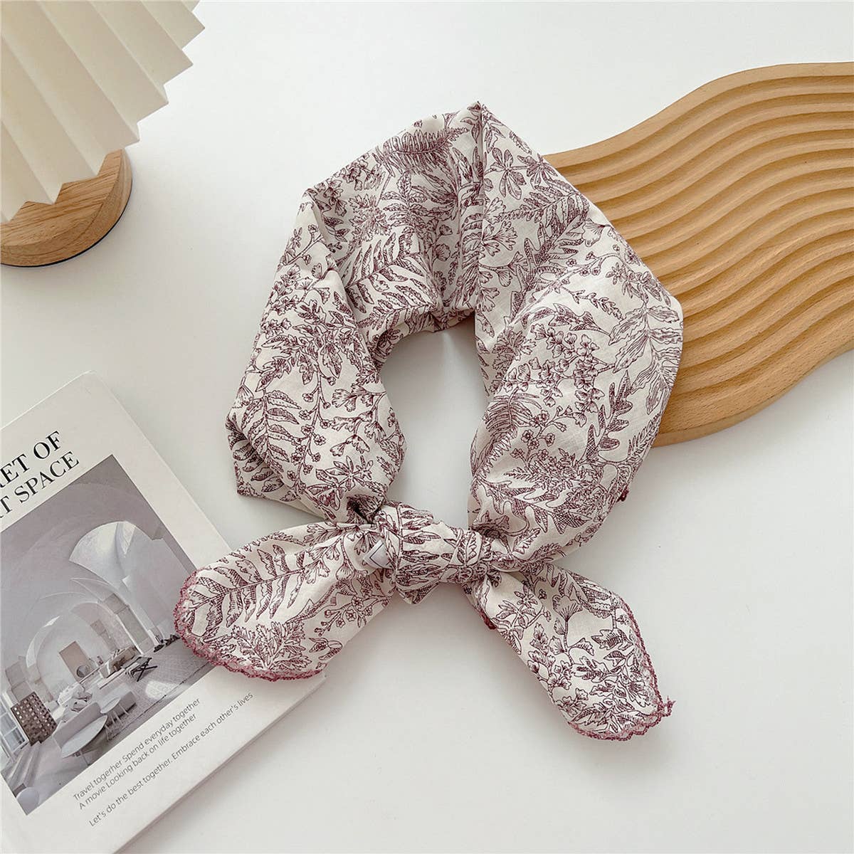 Cotton Linen Square Scarf for Women¡¯s Neck Wrap