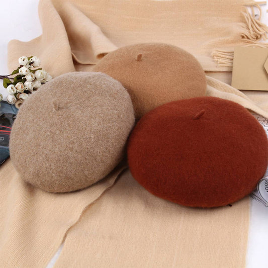 AUTUMN AND WINTER LARGE DRAWSTRING BERET_CWAH1932