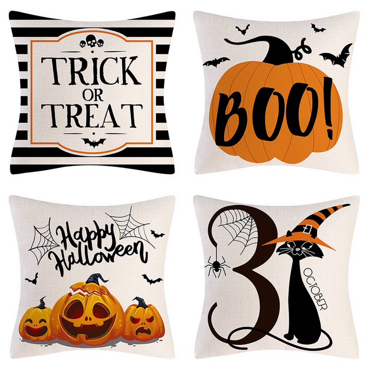 SKULL FUNNY SHORT PLUSH PILLOWCASE_CWMM1355
