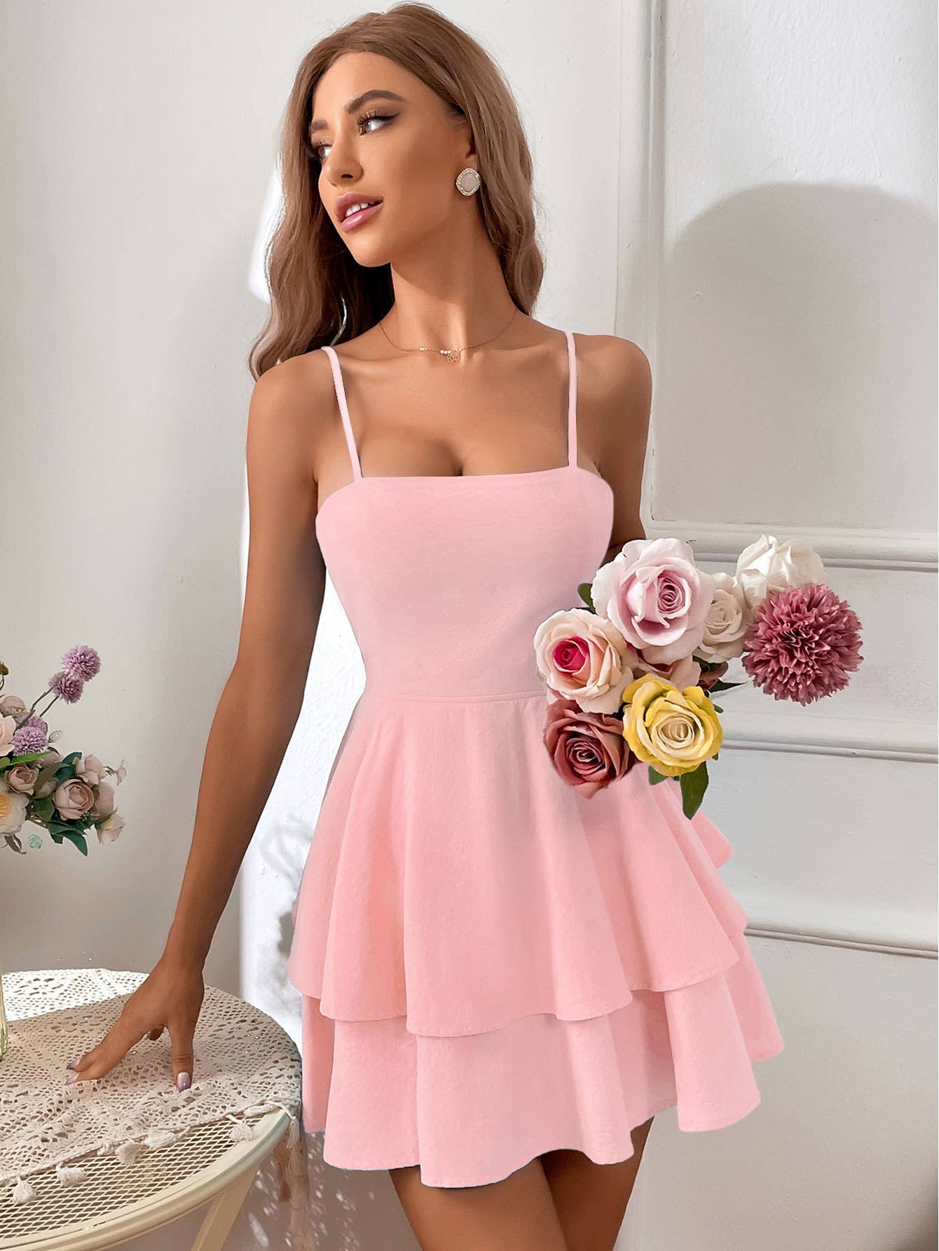 Backless Butterfly Knot Tie Short Sexy Dress