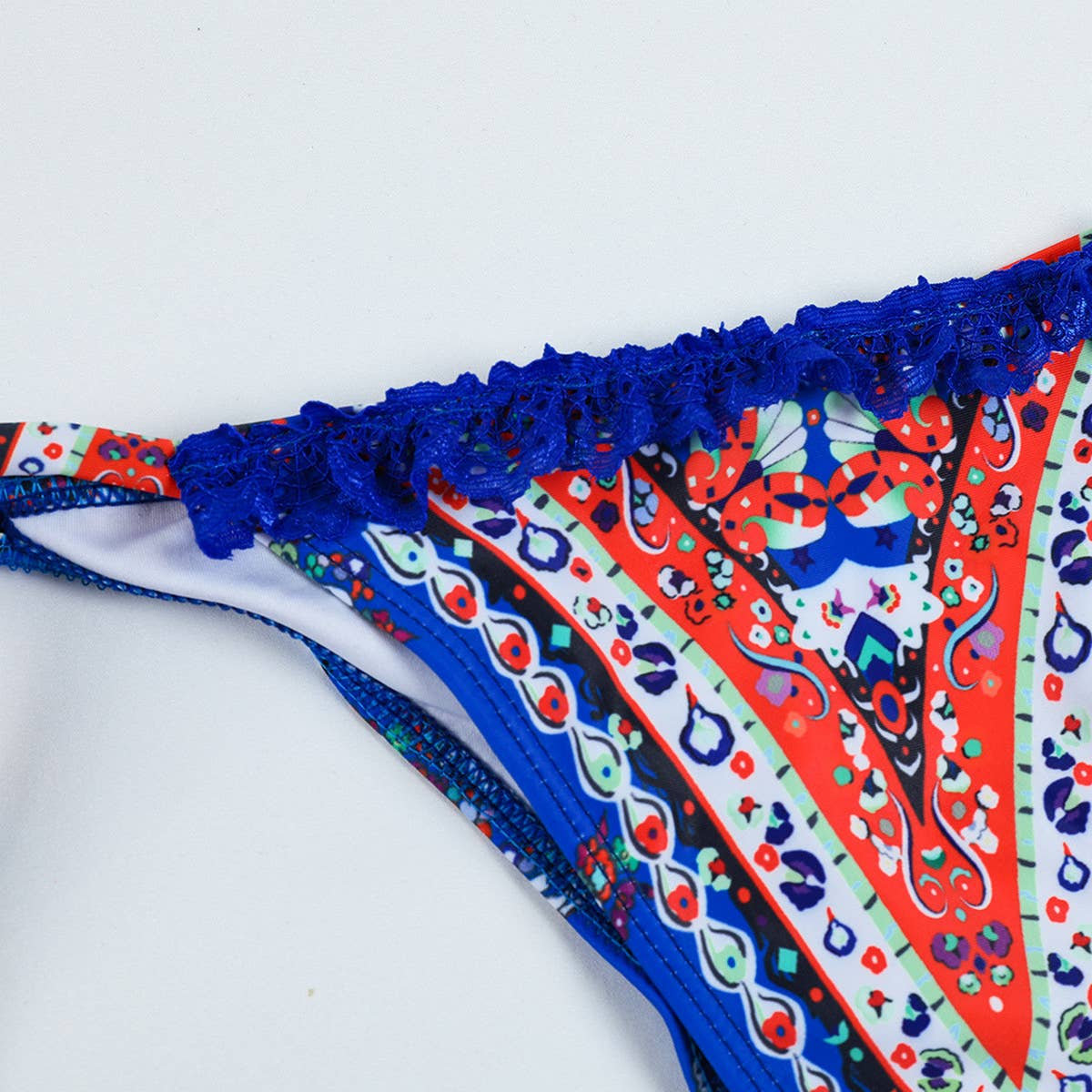 SEXY LACE SPLIT BIKINI SWIMSUIT
