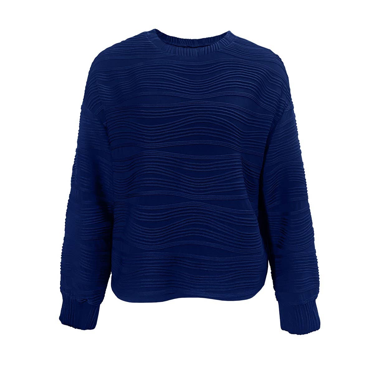 Classic casual knit solid color pullover hoodie