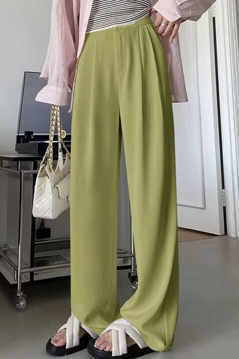 CWBLP00924_NEW AUTUMN HIGH WAIST CASUAL PANTS SUIT PANTS