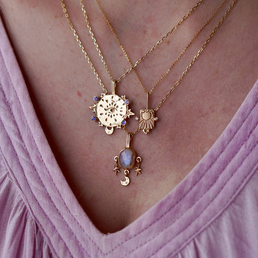 NEW STAINLESS STEEL ZIRCON SQUARE NECKLACE_CWMM3835