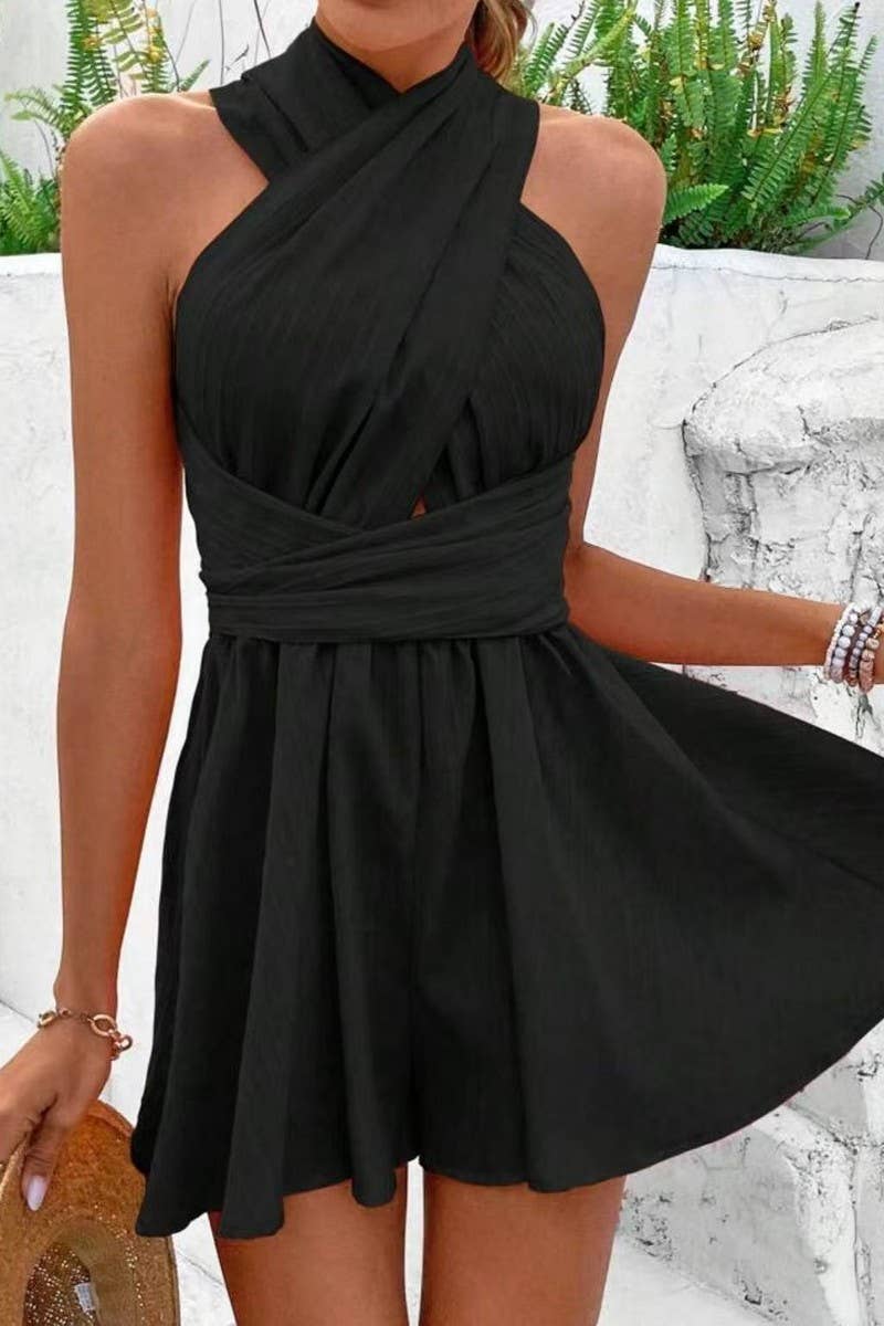 CWSJS1739_SEXY HALTER SLEEVELESS BACKLESS JUMPSUIT