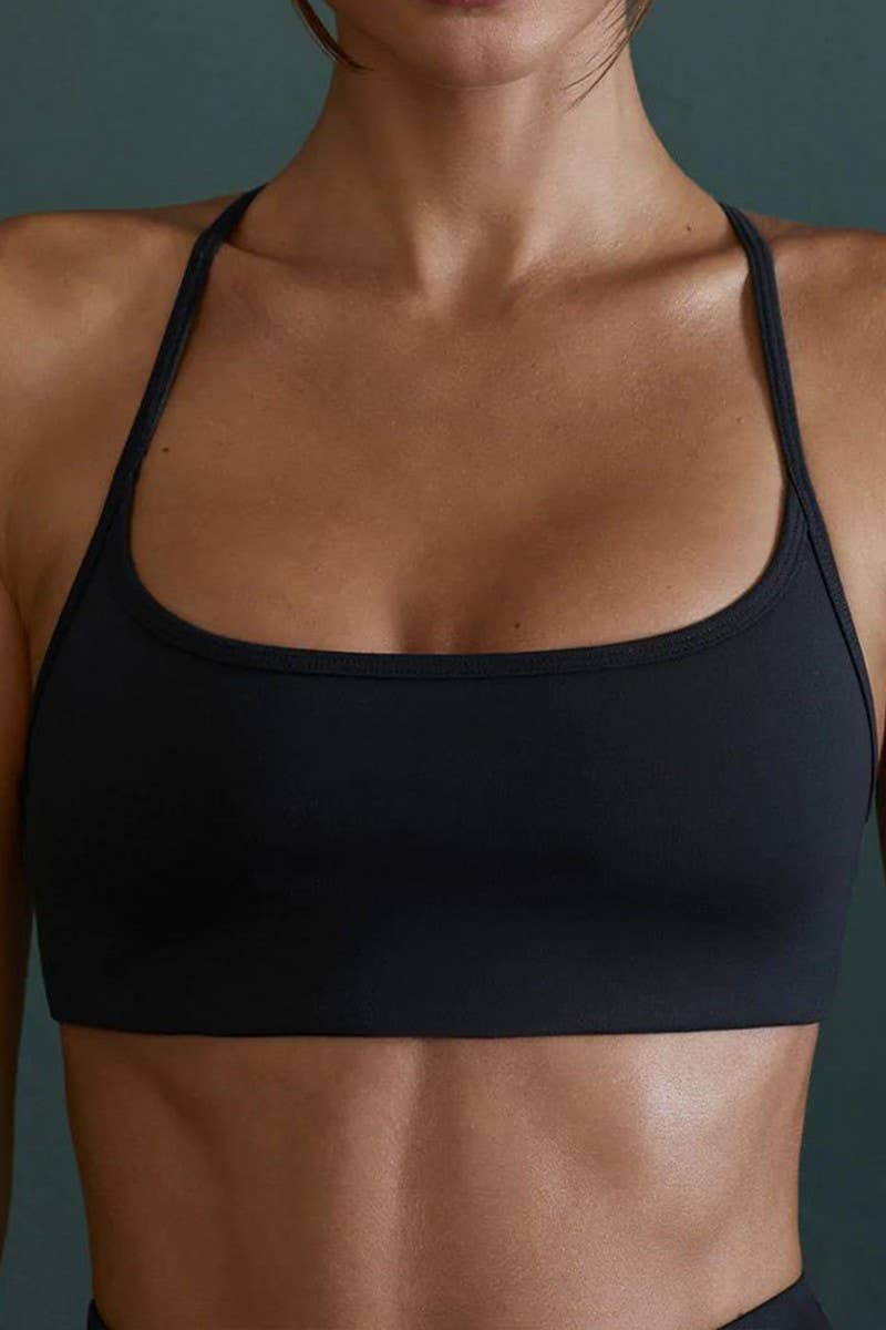 CWTTK0413_SOLID COLOR CASUAL YOGA SPORT BRA VEST TOP