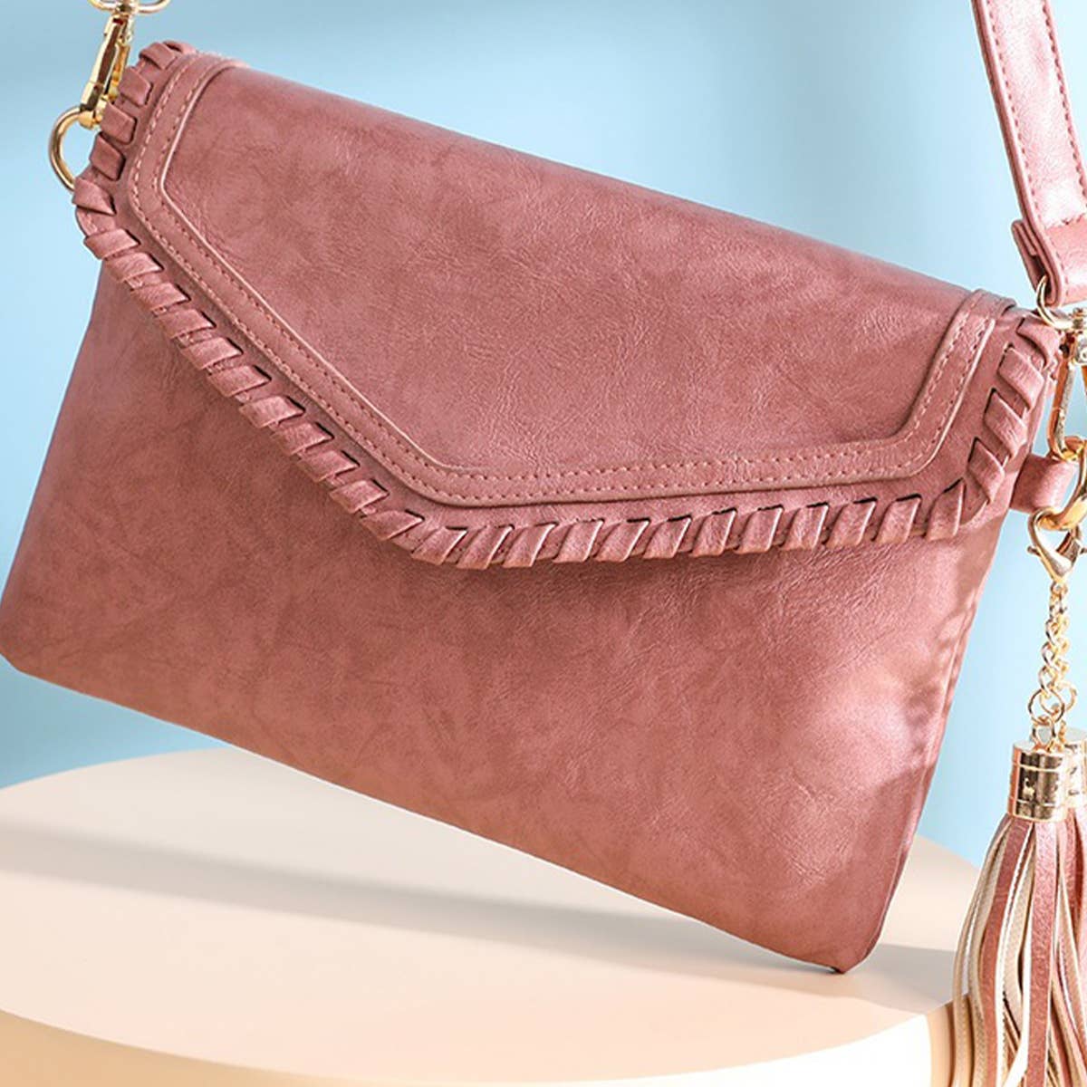 FASHIONABLE SHOULDER CROSSBODY BAG WITH TASSELS_CWAB1814