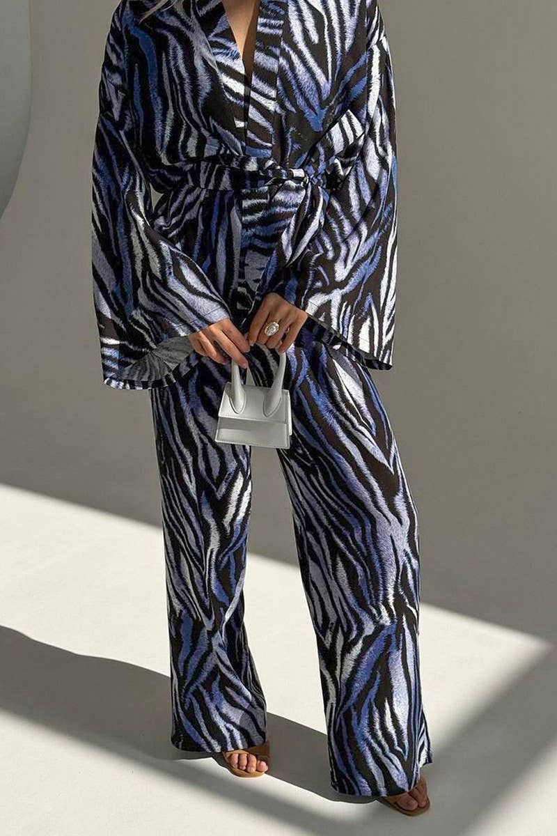CWSPJ0349_PRINTED LOOSE LONG-SLEEVED TROUSERS PAJAMA SET