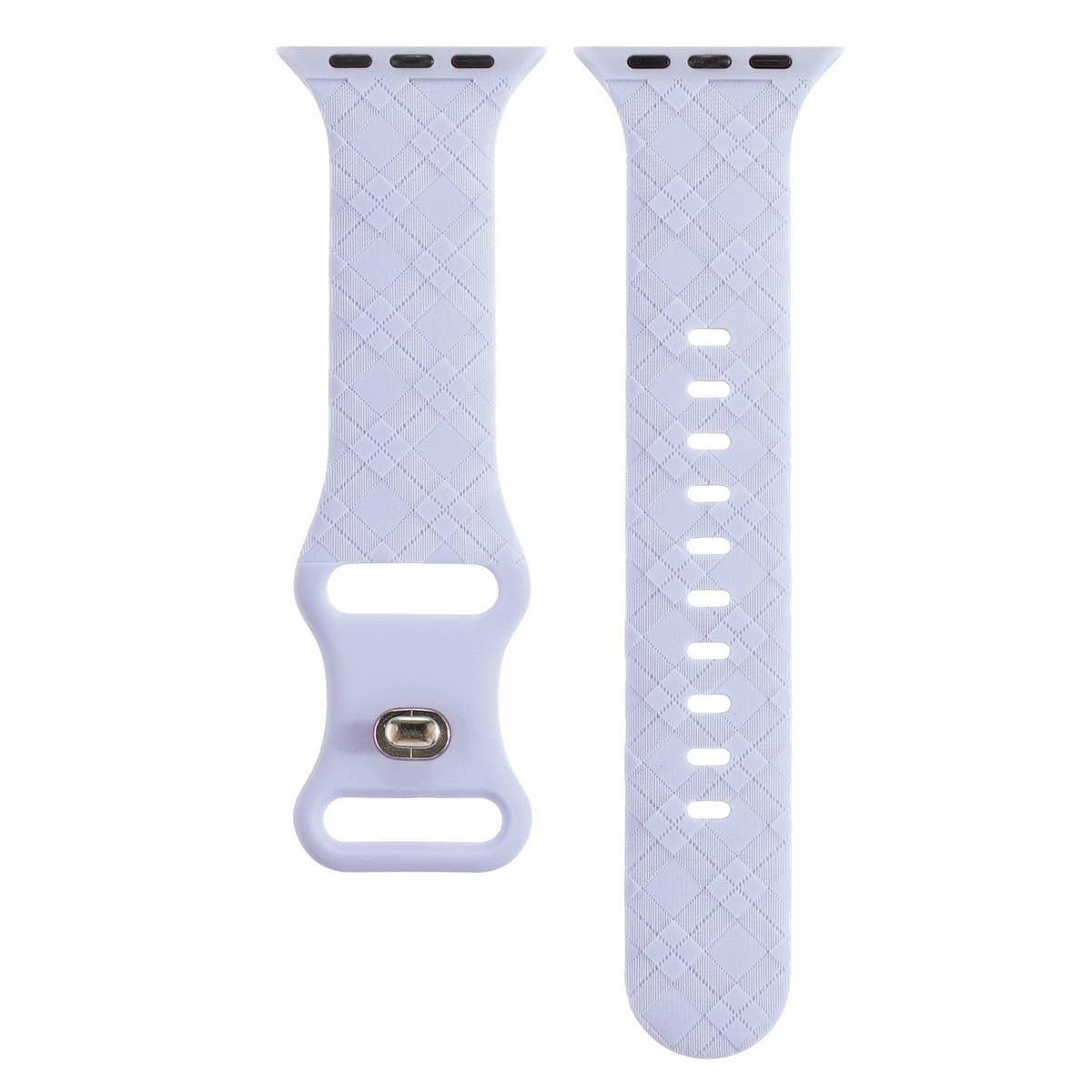 APPLE WATCH9-1 ENGRAVED CHECKERED SILICONE STRAP_CWWW0052