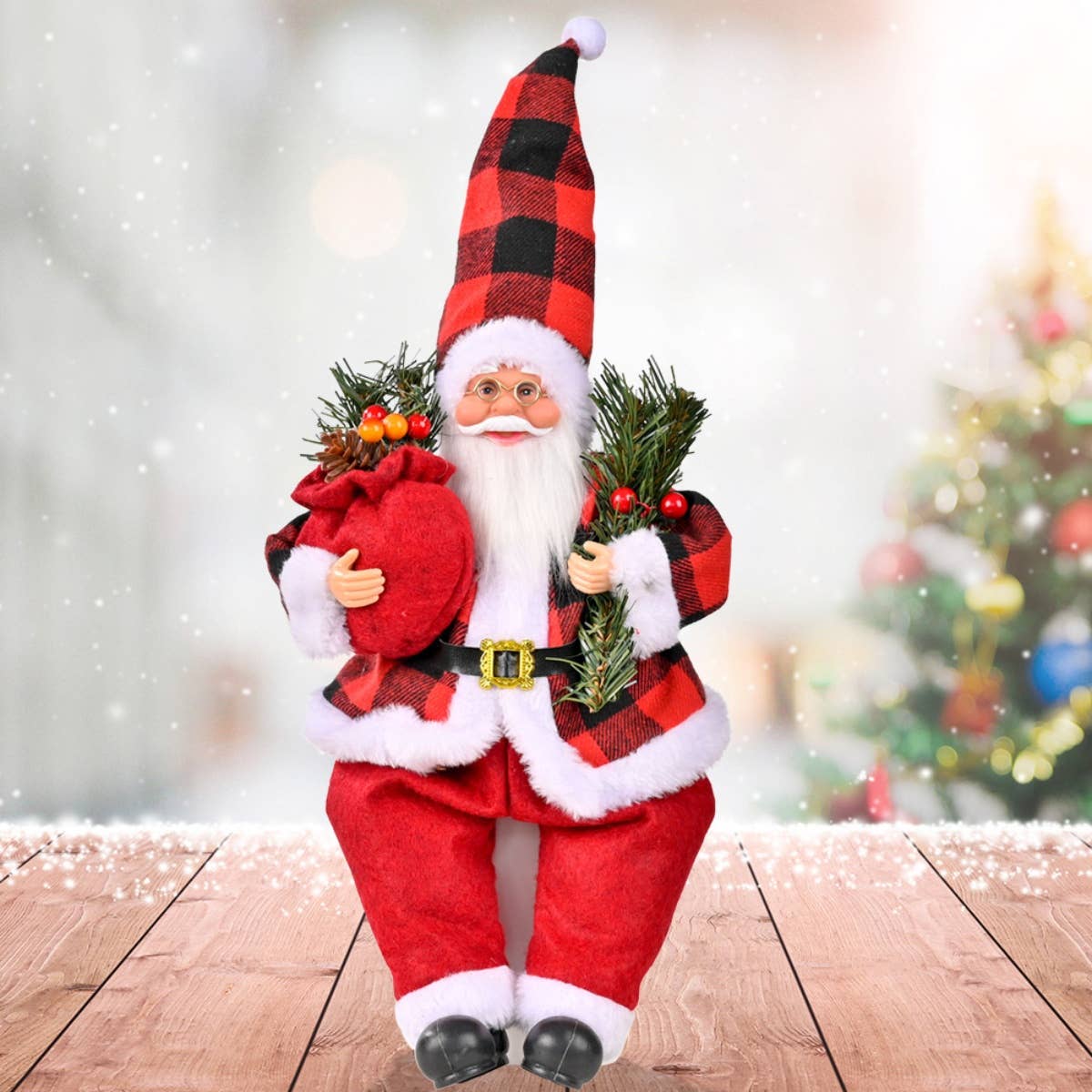 CWASC1950_CHRISTMAS DOLL SANTA CLAUS DOLL DECORATION