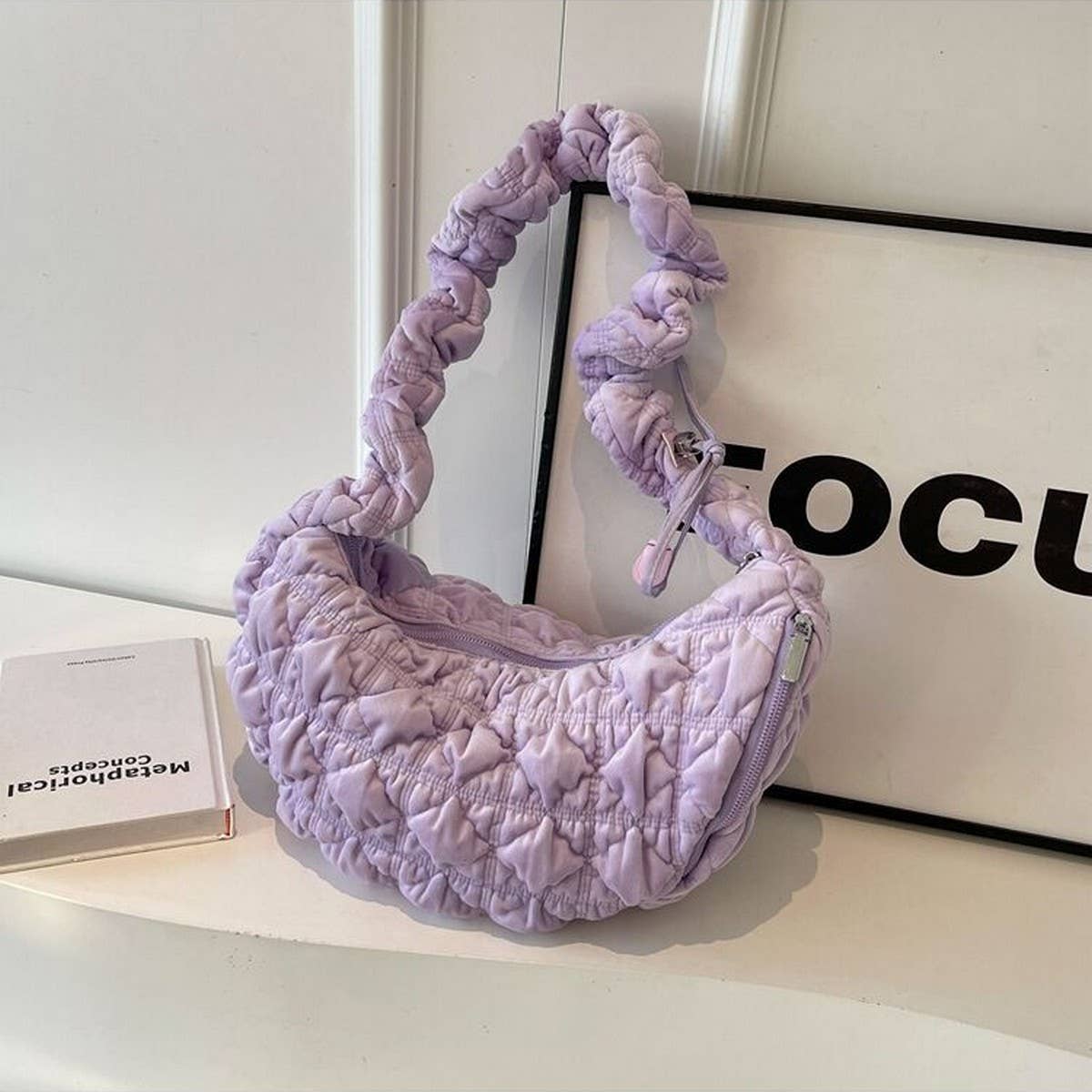 Fluffy Cloud Handbag Women Crossbody Shoulder Bag_CUAB00571