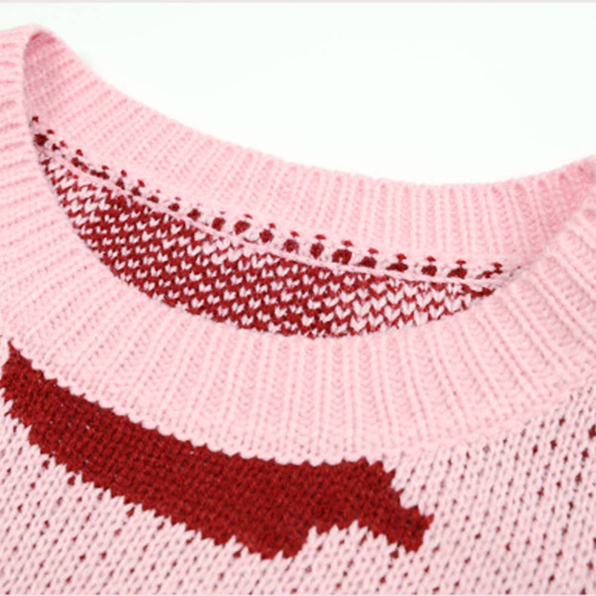 CREW-NECK LEOPARD JACQUARD SWEATER