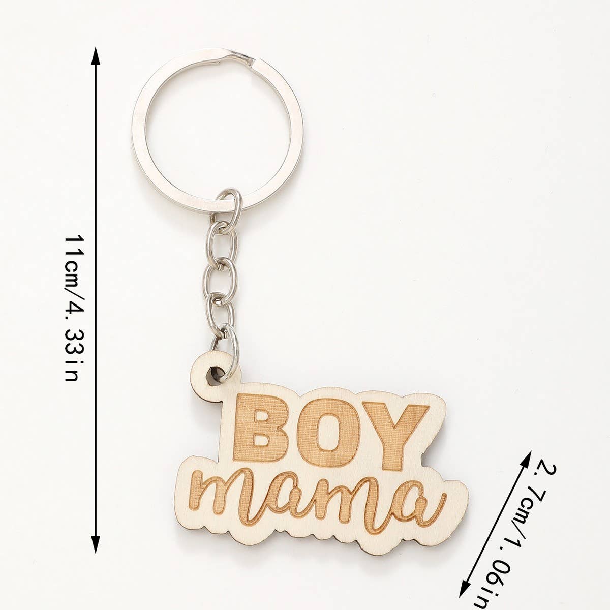 CREATIVE SMALL PENDANT PUZZLE WOODEN KEYCHAIN