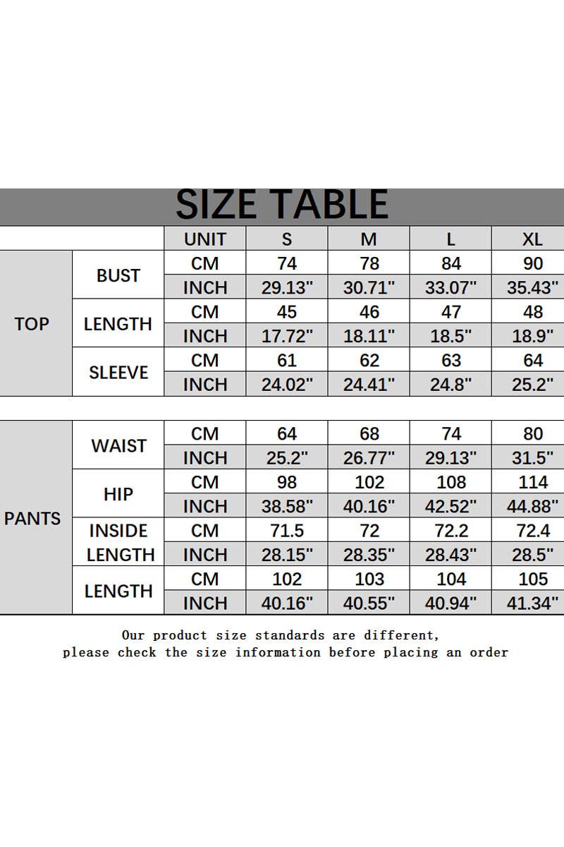 CWSTB00486_Y2K WOMEN 2 PIECE SET DRAWSTRING WIDE LEG PANTS