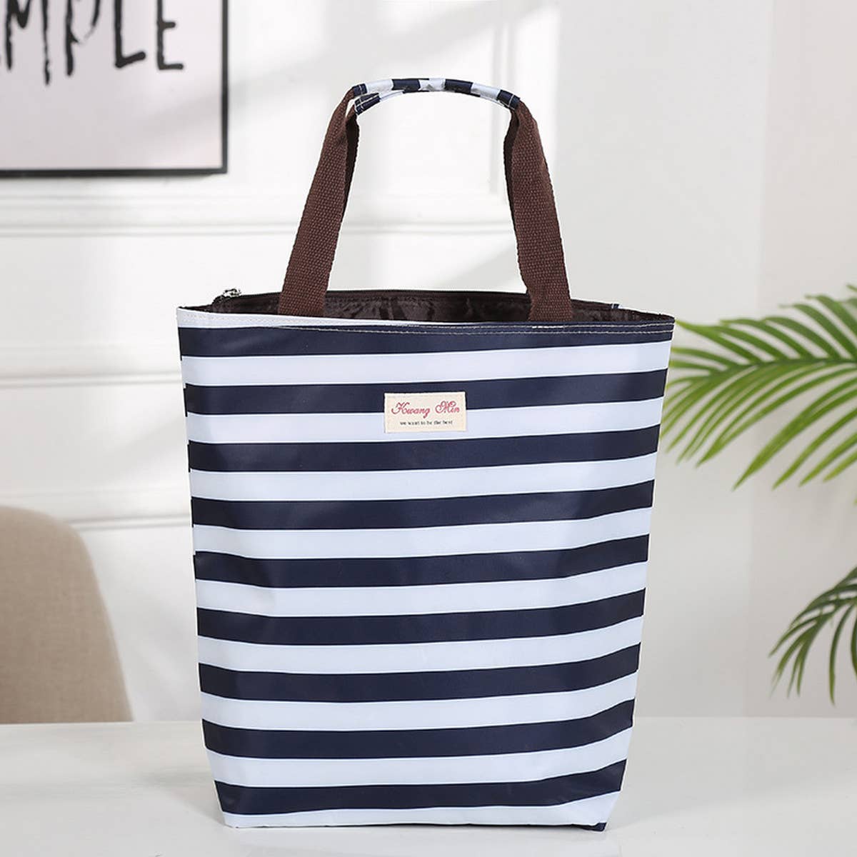 WATERPROOF FLORAL MULTI-LAYER CANVAS SHOULDER BAG_CUAB0189