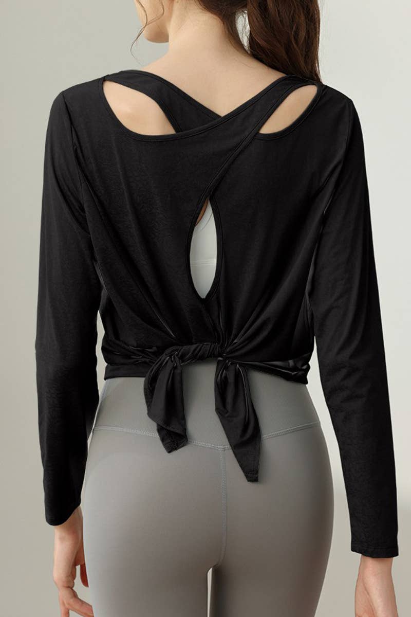 CWTBLL3757_LOOSE FITNESS HIGH-END BEAUTIFUL BACK YOGA CLOTHE