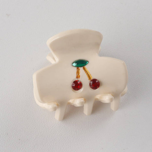CWAHA1406_CHERRY SMALL HAIR CLAW CLIP,SUMMER SET
