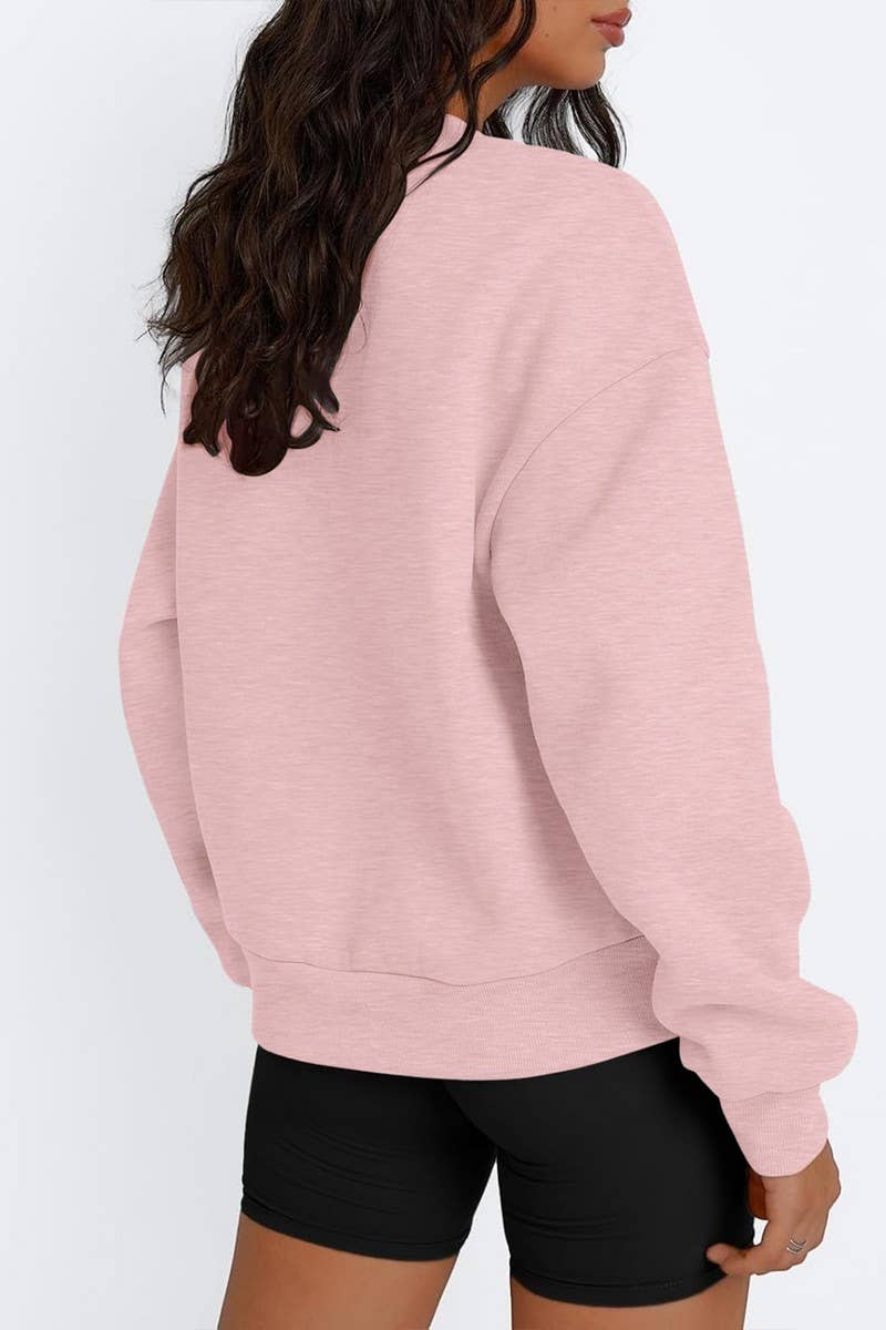 CWTBLL2464_ROUND NECK PRINTED CHRISTMAS SWEATSHIRT