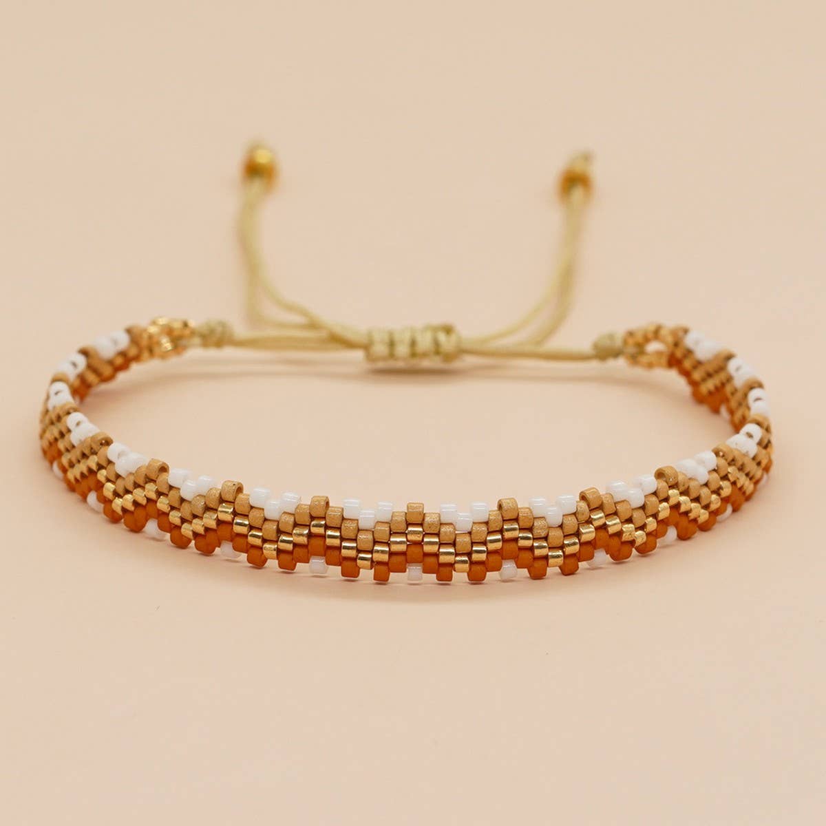 COLORFUL 3-ROW RICE BEAD BRAIDED BRACELET
