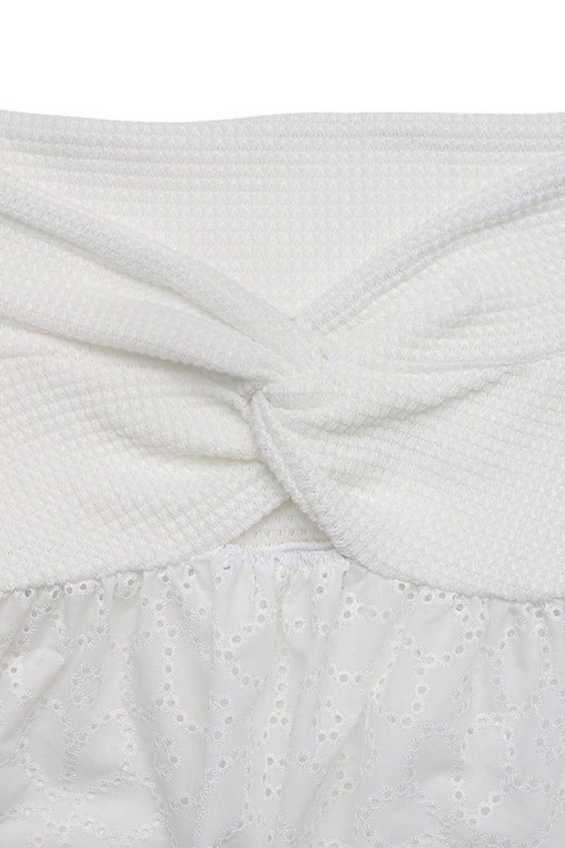 CWTBLS2287_OFF SHOULDER SOLID BABYDOLL BLOUSE