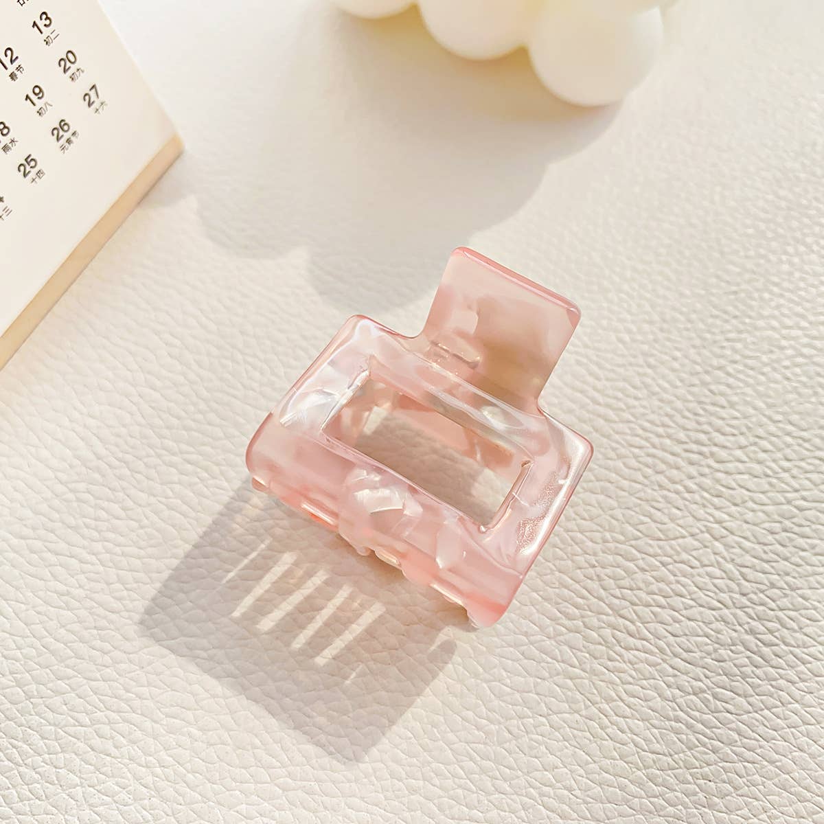 High-end acetate board high ponytail grab clip